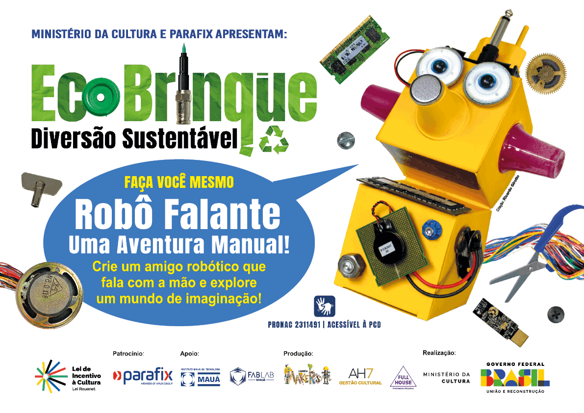 Eco Brinque Faça você mesmo um ROBÔ FALANTE!